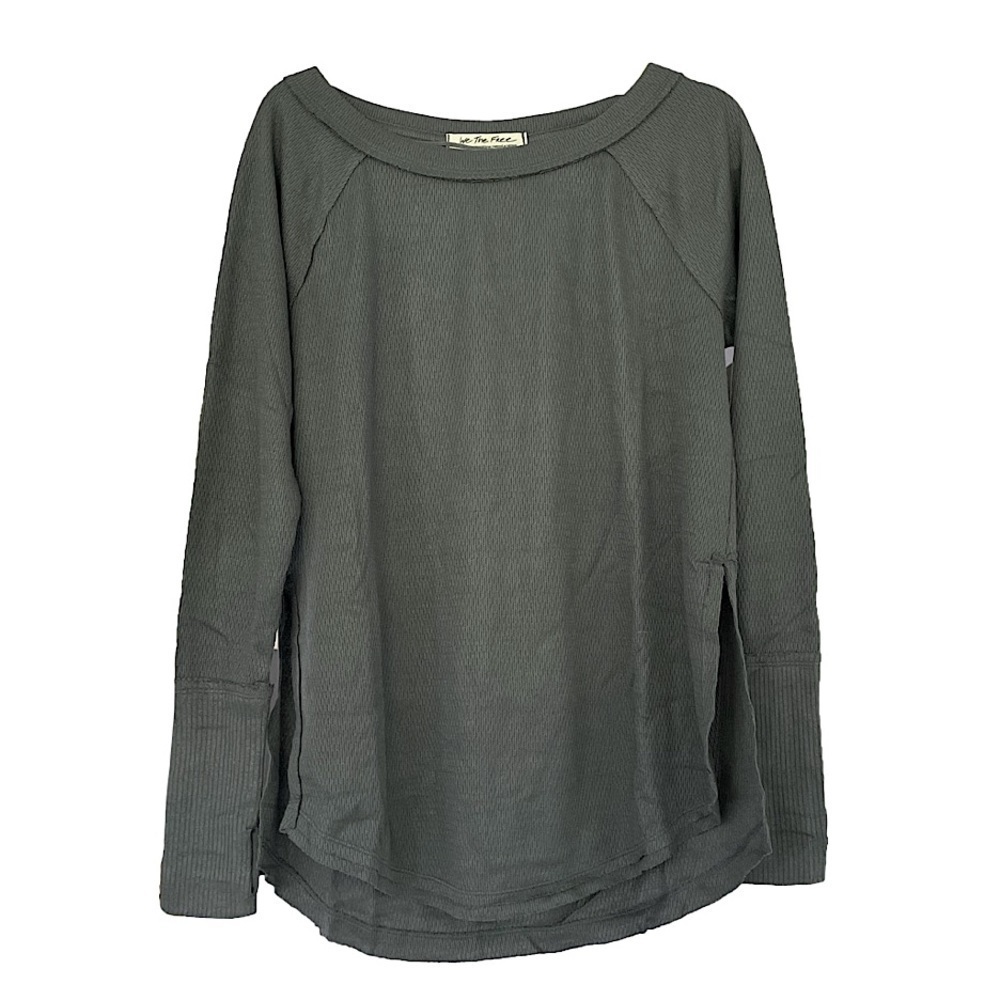 Free People Blue Grey Snowy Thermal, S - Picture 4 of 10